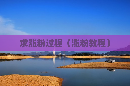 求涨粉过程（涨粉教程）