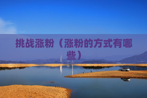 挑战涨粉（涨粉的方式有哪些）