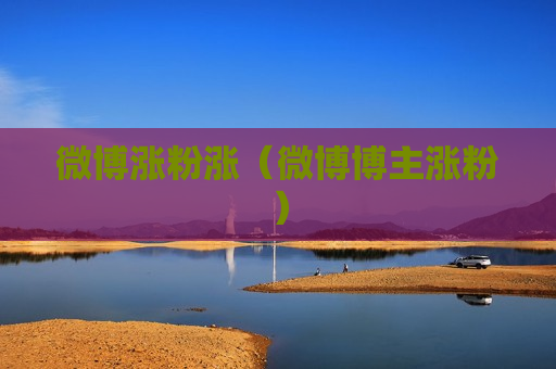 微博涨粉涨（微博博主涨粉）